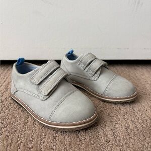 Kids Gray Velcro Casual Shoes